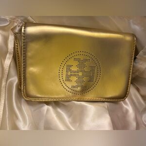 Tory Burch Gold Clutch